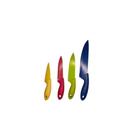 Jogo de facas em inox 4 pecas colors cozinha cheff utensilios kit colorida - GIMP