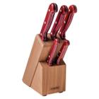 Garfo e Faca Polywood Inox da Tramontina Cabo Vermelho Avulso - Hidronox