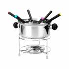 Jogo de fondue de inox com 10 peças 800ml