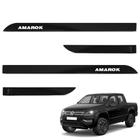 Jogo de Friso Lateral Amarok 2010 a 2023 Preto Mystic - GRID