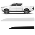 Jogo de Friso Lateral Borrachão Hilux 2016 a 2020 Branco Polar Preto Eclipse Modelo Original - ZP