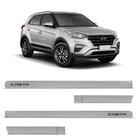 Jogo de Friso Lateral Creta 2017 a 2020 Prata Metal Slim