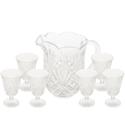 Jogo de Jarra 1,3 Litros Com 6 Taças 220ml Dublin de Cristal Ecológico