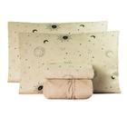 Jogo De Lençol Cama Queen Box 4 Peças Algodão Varias Cores