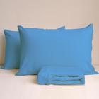 Jogo De Lençol Casal 3 Peças Simples Micropercal Cama Box Lençol com Elastico e 2 Fronhas