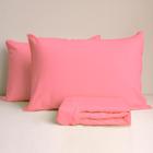 Jogo De Lençol Casal 3 Peças Simples Micropercal Cama Box Lençol com Elastico e 2 Fronhas