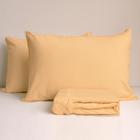 Jogo De Lençol Casal 3 Peças Simples Micropercal Cama Box Lençol com Elastico e 2 Fronhas