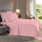 Jogo de Lençol Casal 40cm de Altura 4 Peças Fronhas com Abas Percal Flex 400 Fios Macio