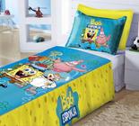 Jogo De Lençol + Fronha Quarto Infantil Bob Esponja