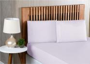 Jogo de Lençol King Size 3 Peças 100% Algodão Percal 200 Fios com Acabamento em Ponto Palito