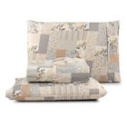 Jogo De Lençol Queen 3 Peças 100% Algodão ponto palito com elastico na volta toda