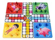 Jogo De Ludo Educativo Turminha Do Paraiso 21 Pecas Mdf - CARLU BRINQUEDOS