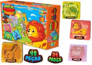 Jogo de Mesa Brinquedo Infantil Jogo da Memoria Animais