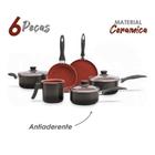 Jogo de panelas 6 peças ceramic life easy 4789/113 brinox