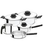 Jogo de Panelas Cacarolas Polido Fortlar 5 pçs.