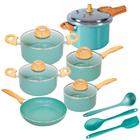 Jogo de Panelas de Indução Com Panela de Pressão CeramicLife Botanika 9 Peças - Brinox