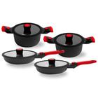 Jogo de Panelas e Frigideiras Antiaderentes Autêntico Chef
