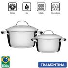 Conjunto de Panelas Tramontina 3 peças Allegra – Inox - lojasbecker