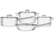 Jogo de Panelas Tramontina Brava 65400/020 Inox - Fundo Triplo 4 Peças