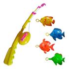 Jogo De Pesca Pega Peixe Pescaria Brinquedo Infantil 5Pçs