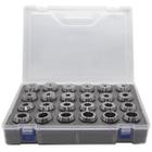 Jogo de Pinças ER com Caixa de Plástico - Modelo ER-40 - Cap. 3,0 a 26,0mm - Flexibilidade 0,5mm com 24 pinças - ER40