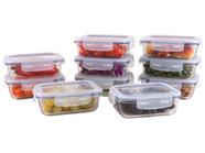 JogodePotesdeVidroBrinoxcomTampaRetangularLock&Stock640ml10Peças