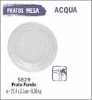 Jogo De Prato Acqua 06 Pratos Fundos - Sopa - Vidro