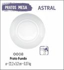 Jogo De Prato Astral 04 Pratos Fundo - Vidro 23cm - Nadir Figueiredo