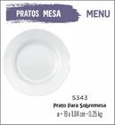 Jogo De Prato Menu 12 Pratos Sobremesa - Lanche - Branco