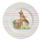 JOGO DE PRATOS RASO PASCOA ALLEANZA COLOR RABBITS C/6 UND 1ª