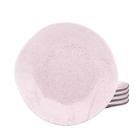 Jogo De Pratos Raso Ryo Pink Sand 27,5cm Kit 4 Peças Porcelana Decorado Oxford Rosa