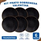 Jogo De Pratos Sobremesa 21 Cm Tramontina Valentina 6 Peças