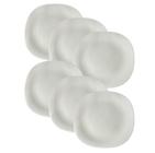 Jogo De Pratos Vidro Raso Quadrado Branco Plaza 6 Unidades