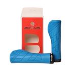 Jogo de Punhos de Borracha para Bicicleta MTB - Absorção de Choque com Tampa