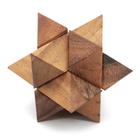 Jogo de quebra-cabeça Wooden Star Cube Brain Teasers para crianças e adultos - BSIRI