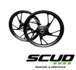 Jogo Roda Liga Leve Moto Pop 100 Pop 110 110i Rodão Esportiva 5 Pontas Pé  Galinha Preta Par Scud - Roda de Moto - Magazine Luiza