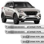 Jogo De Soleira Resinada Hyundai Creta 2017 E 2018 Prata - Resitank