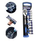 Jogo De Soquete Sextavado 1/2 Catraca 12 Peças 10 A 22mm Com Extensão