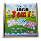 Jogo 5 Em 1 Tabuleiro Xadrez Dama Trilha Ludo Jogo Da Velha - Zaramela -  Jogo de Dominó, Dama e Xadrez - Magazine Luiza