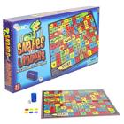 Jogo de tabuleiro Gamie Snakes and Ladders para crianças com tabuleiro e dados