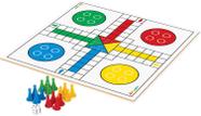 Jogo de Tabuleiro Infantil Educativo Ludo em Madeira Junges