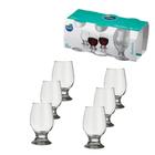 Jogo de Taca Paulista Agua Vinho Vidro Nadir 200ml - Kit 6un