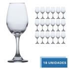 Jogo de Taças de Vidro Água E Vinho Tinto 365ml Luxo - 18 UN