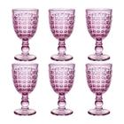 Jogo de taças em vidro L'Hermitage Chevalier 330ml 6 peças roxa