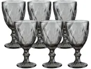 Jogo de Taças para Bebidas de Vidro 330ml 6 Peças Haus Diamond Empire