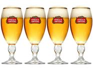 Jogo de Taças para Cerveja de Vidro 250ml - 4 Peças Ambev Stella Artois