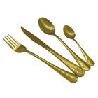 Jogo de Talheres 12 Peças Conjunto Luxo Dourado Colher Garfo Faca Jantar Cozinha Mesa Gourmet