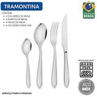 Jogo de talheres Faqueiro Tramontina Laguna 16 PCS Aço Inóx