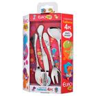 Jogo de Talheres Infantil Aço Inox Colher Garfo e Faca - Euro Kids