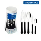 Jogo de Talheres Tramontina Leme Faqueiro 20 pçs Lâminas em Aço Inox e Cabos de Polipropileno